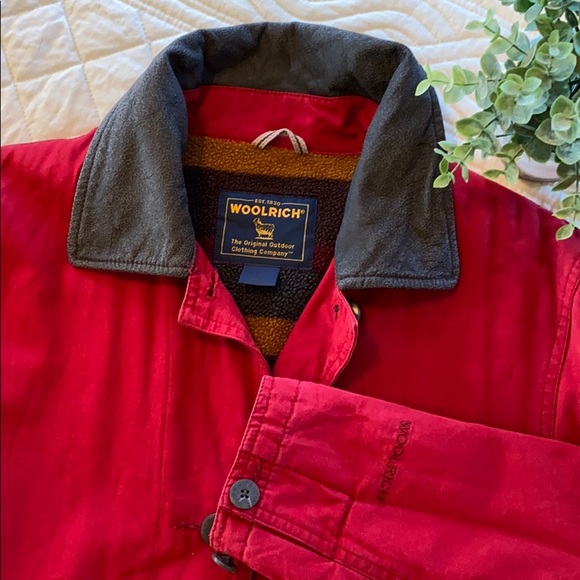 Woolrich Jackets & Blazers - {Woolrich} Red Cotton Field Jacket